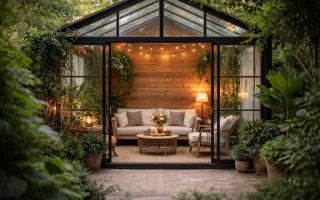 veranda-bois-plantes-lumiere-douce