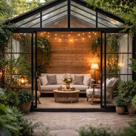 veranda-bois-plantes-lumiere-douce