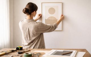 personne-ajustant-cadre-mur-blanc