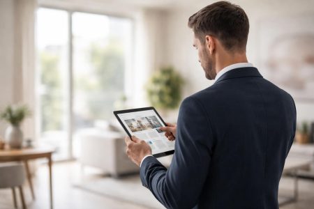 agent-immobilier-tablette-piece-moderne