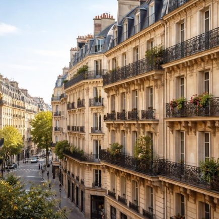 rue-parisienne-batiments-haussmanniens-balcons