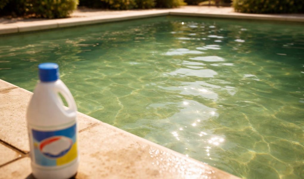 piscine-eau-vert-bouteille-javel