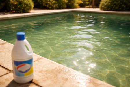 piscine-eau-vert-bouteille-javel