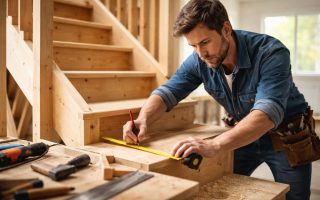 charpentier-mesure-escalier-bois-outils