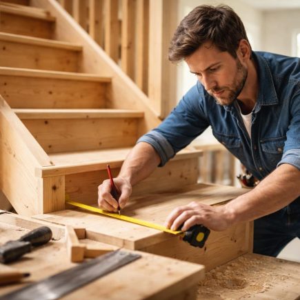 charpentier-mesure-escalier-bois-outils
