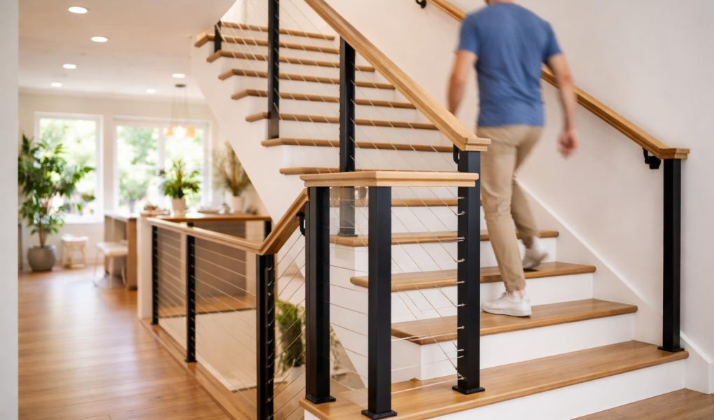 escalier-bois-moderne-maison-lumineuse