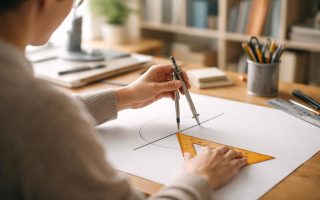 personne-dessin-compas-equerre-bureau