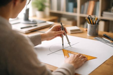 personne-dessin-compas-equerre-bureau